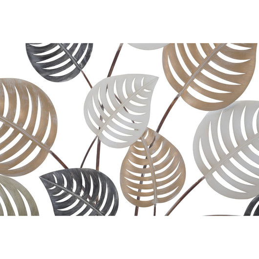 Decorazione in Metallo 3D Foglia 17, Multicolore, Metallo, 81x5x100 cm, Seven Design