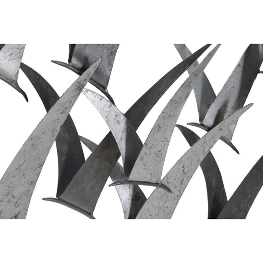 Decorazione in Metallo 3D Rondini, Multicolore, Metallo, 93x12,7x47,6 cm, Seven Design