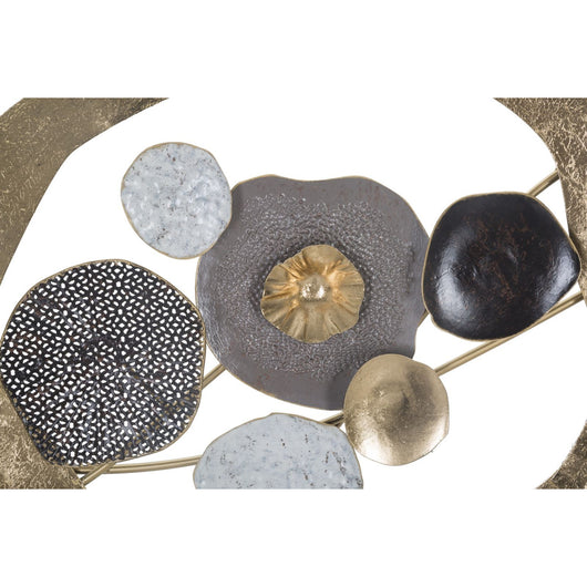 Decorazione in Metallo 3D Cerchi 5, Multicolore, Metallo, 121x5,7x54,6 cm, Seven Design