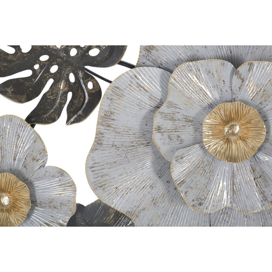 Decorazione in Metallo 3D Fiori 6, Multicolore, Metallo, 152x8,9x72,4 cm, Seven Design