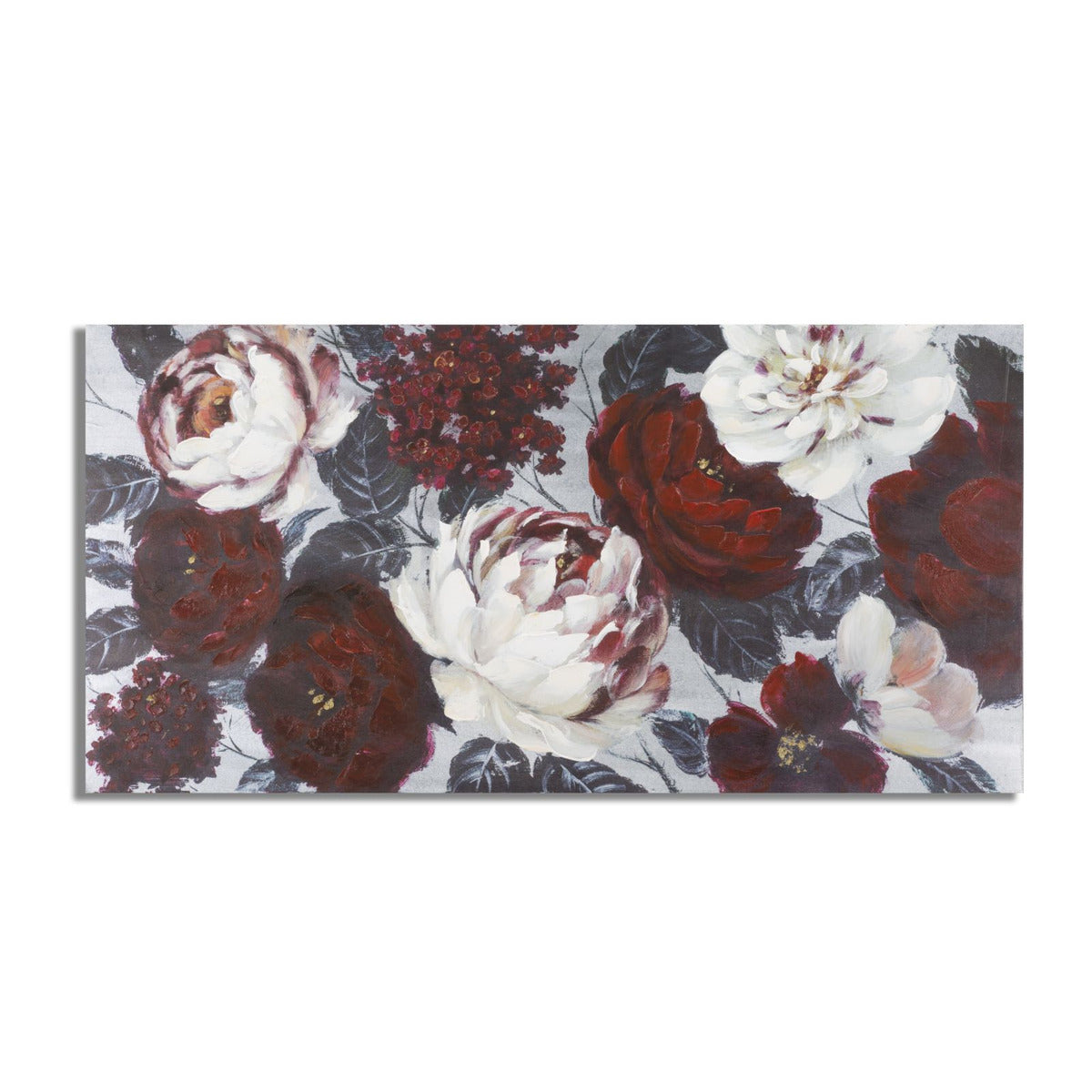 Stampa su Tela Fiori 69, Multicolore, Legno, 120x3,7x60 cm, Seven Design