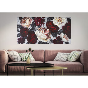 Stampa su Tela Fiori 61, Multicolore, Legno, 150x3,8x76 cm, Seven Design
