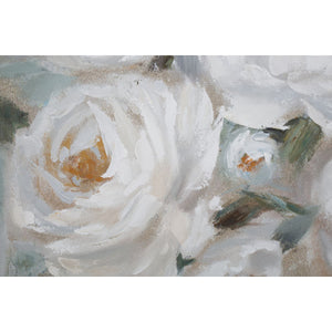 Stampa su Tela Fiori 66, Multicolore, Legno, 80x3,7x100 cm, Seven Design