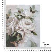 Stampa su Tela Fiori 67, Multicolore, Legno, 100x3,7x80 cm, Seven Design