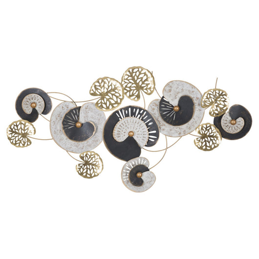 Decorazione in Metallo 3D Cerchi 4, Multicolore, Metallo, 124,5x6x65 cm, Seven Design