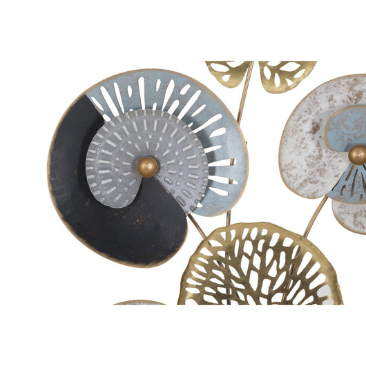 Decorazione in Metallo 3D Foglia 23, Multicolore, Metallo, 70x5,5x102 cm, Seven Design