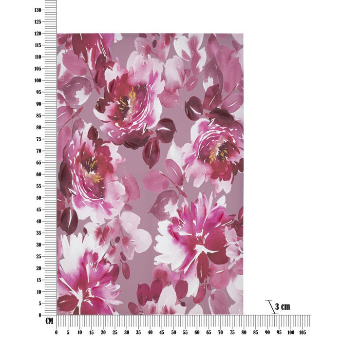 Stampa su Tela Fiori 60, Multicolore, Legno, 80x3x120 cm, Seven Design
