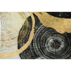 Stampa su Tela Geometrico 25, Multicolore, Metallo, 60x3,5x90 cm, Seven Design