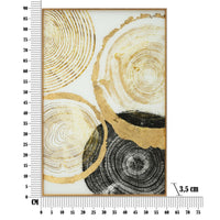 Stampa su Tela Geometrico 25, Multicolore, Metallo, 60x3,5x90 cm, Seven Design