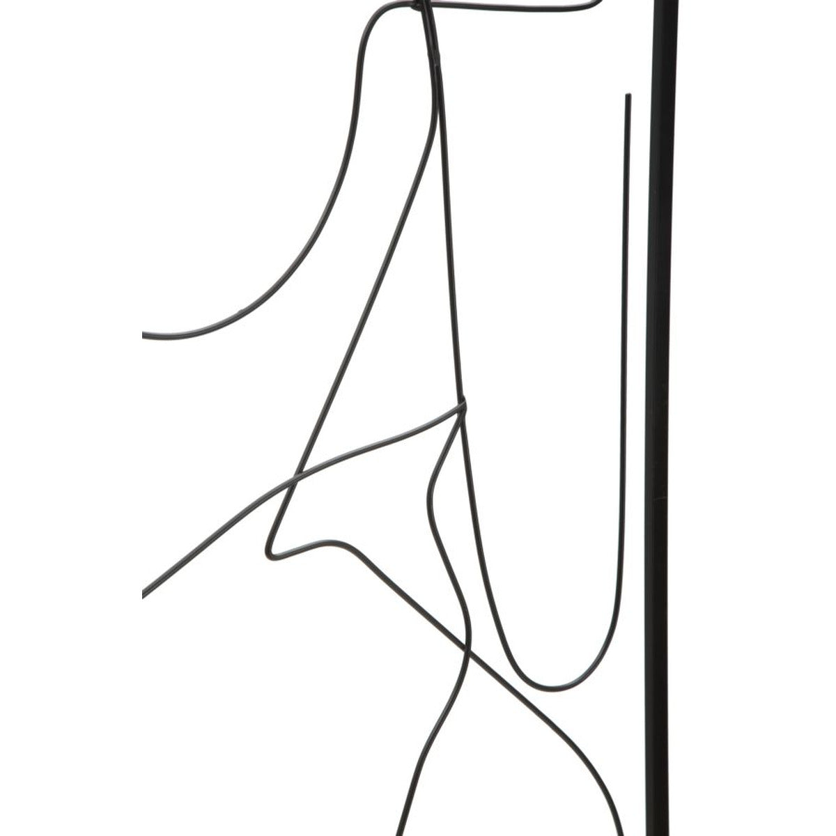 Decorazione in Metallo Corpi 1, Nero, Metallo, 50x1x100 cm, Seven Design