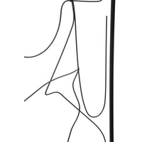 Decorazione in Metallo Corpi 1, Nero, Metallo, 50x1x100 cm, Seven Design