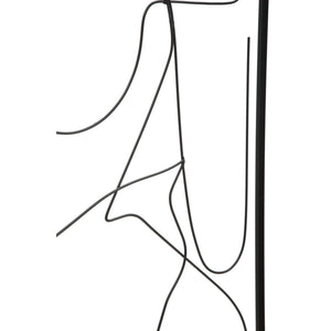 Decorazione in Metallo Corpi 1, Nero, Metallo, 50x1x100 cm, Seven Design