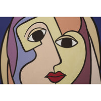 Stampa su Tela Viso 11, Multicolore, Legno, 80x3x120 cm, Seven Design