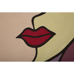 Stampa su Tela Viso 11, Multicolore, Legno, 80x3x120 cm, Seven Design