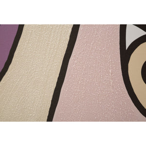 Stampa su Tela Viso 12, Multicolore, Legno, 80x3x120 cm, Seven Design