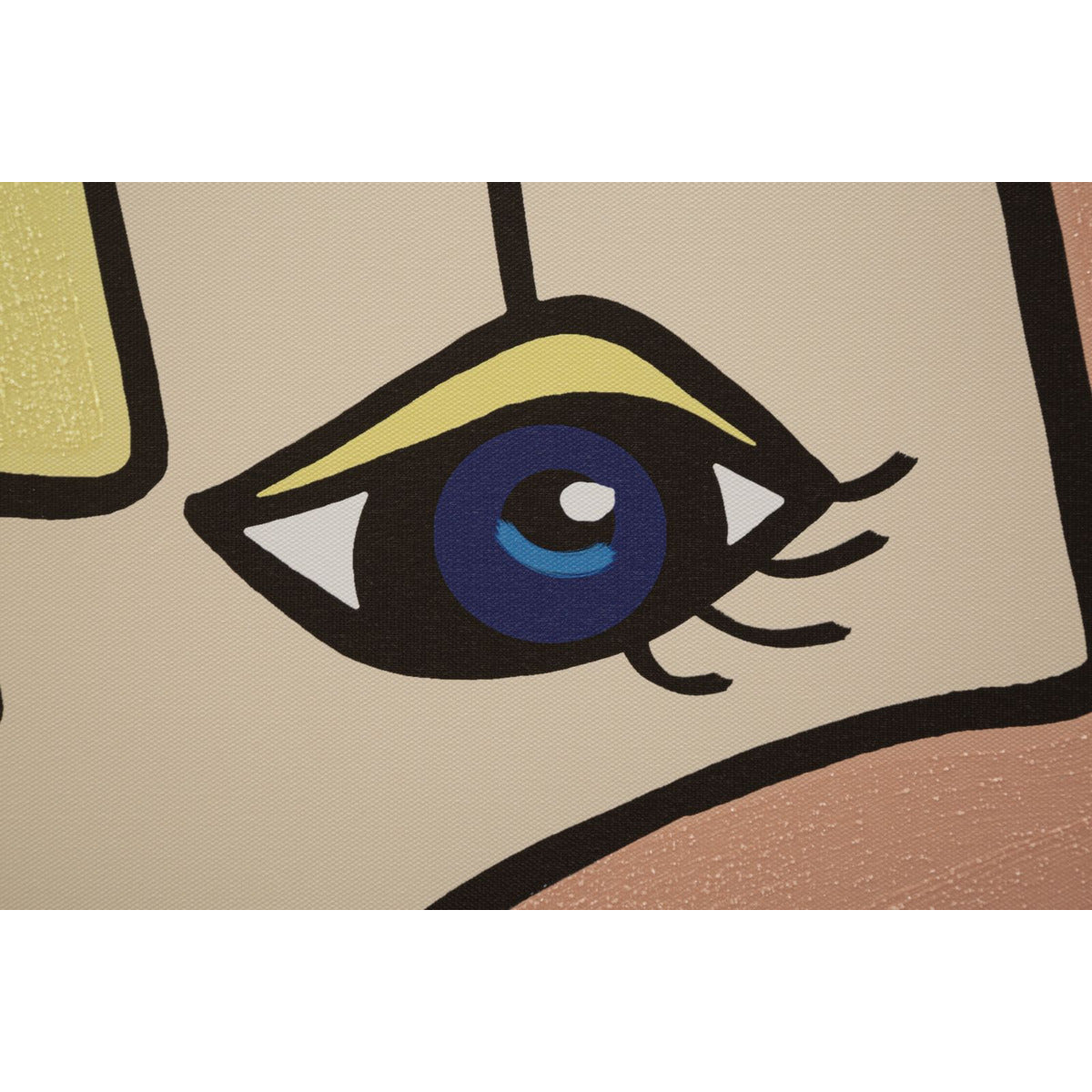 Stampa su Tela Viso 14, Multicolore, Legno, 60x3x90 cm, Seven Design