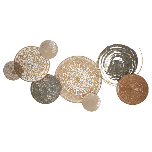 Decorazione in Metallo 3D Cerchi 16, Multicolore, Metallo, 167,6x8,9x80,6 cm, Seven Design