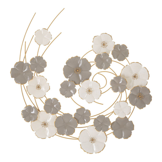 Decorazione in Metallo 3D Cerchi 10, Multicolore, Metallo, 63,5x5x67,9 cm, Seven Design