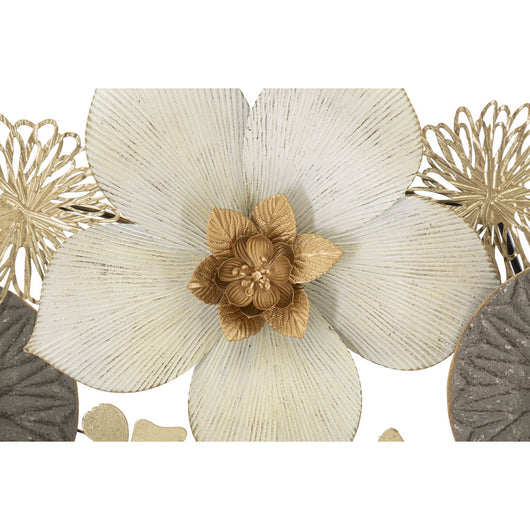 Decorazione in Metallo 3D Fiori 13, Multicolore, Metallo, 72,4x7x74 cm, Seven Design