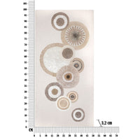 Stampa su Tela Cerchi 29, Marrone, Legno, 50x3,2x100 cm, Seven Design