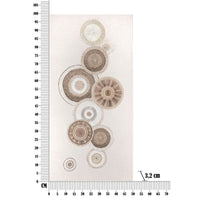 Stampa su Tela Cerchi 30, Marrone, Legno, 50x3,2x100 cm, Seven Design