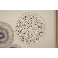 Stampa su Tela Cerchi 31, Marrone, Legno, 45x3,2x60 cm, Seven Design