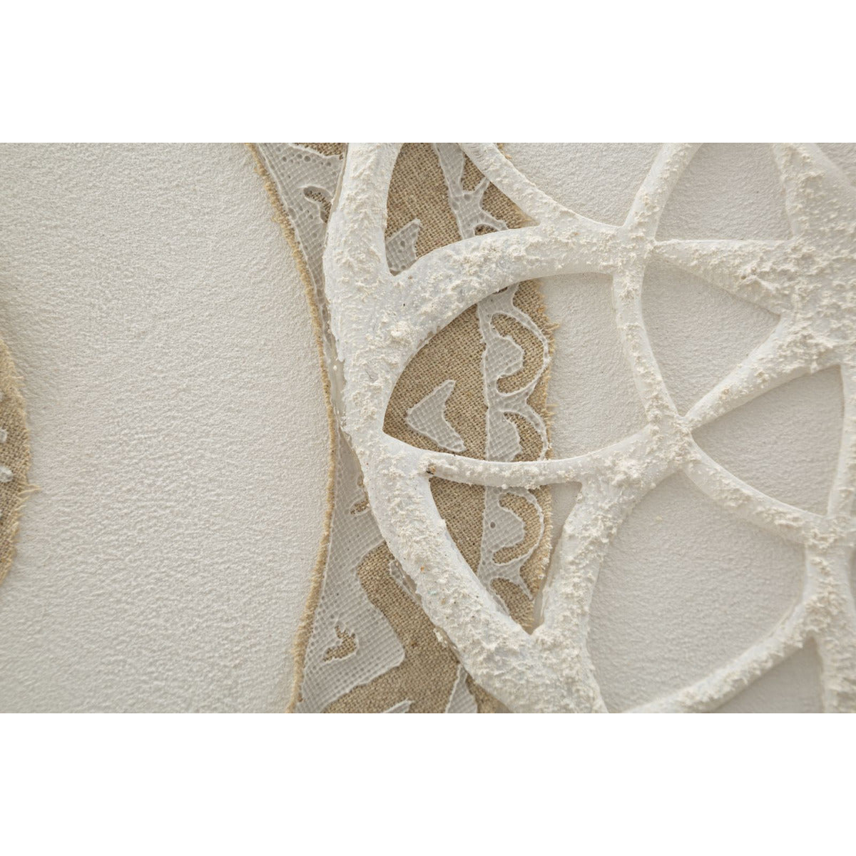 Stampa su Tela Cerchi 34, Marrone, Legno, 80x2,8x100 cm, Seven Design