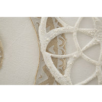 Stampa su Tela Cerchi 34, Marrone, Legno, 80x2,8x100 cm, Seven Design