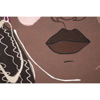 Stampa su Tela Viso 17, Marrone, Legno, 80x2,8x100 cm, Seven Design