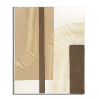 Stampa su Tela Geometrico 22, Multicolore, Legno, 80x2,8x100 cm, Seven Design