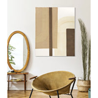 Stampa su Tela Geometrico 22, Multicolore, Legno, 80x2,8x100 cm, Seven Design