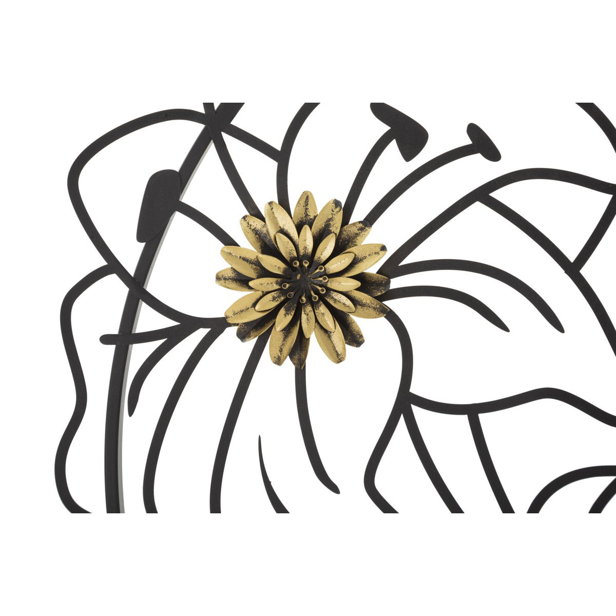 Decorazione in Metallo 3D MF34, Nero, Metallo, 63x2x69 cm, Seven Design