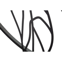 Decorazione in Metallo 3D MF34, Nero, Metallo, 63x2x69 cm, Seven Design