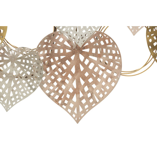Decorazione in Metallo 3D Cuore 22, Multicolore, Metallo, 91x2,5x39,5 cm, Seven Design