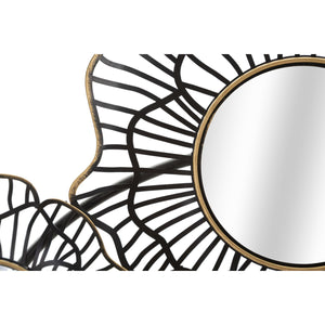 Decorazione in Metallo 3D Cerchi 3, Nero, Metallo, 121x5x56 cm, Seven Design