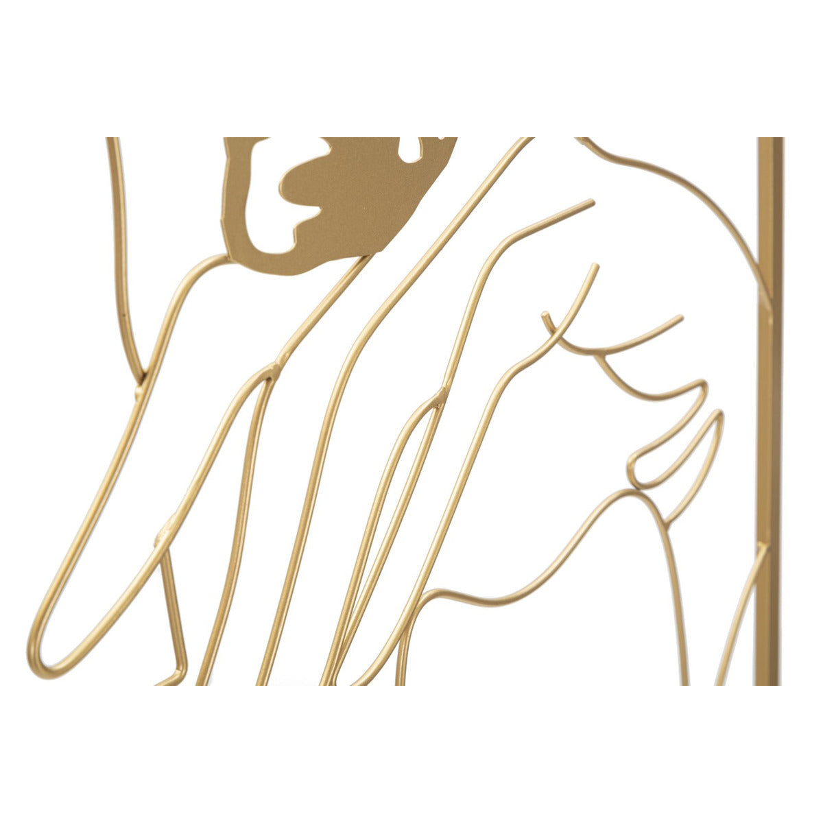 Decorazione in Metallo Mani, Oro, Metallo, 60x1x80 cm, Seven Design