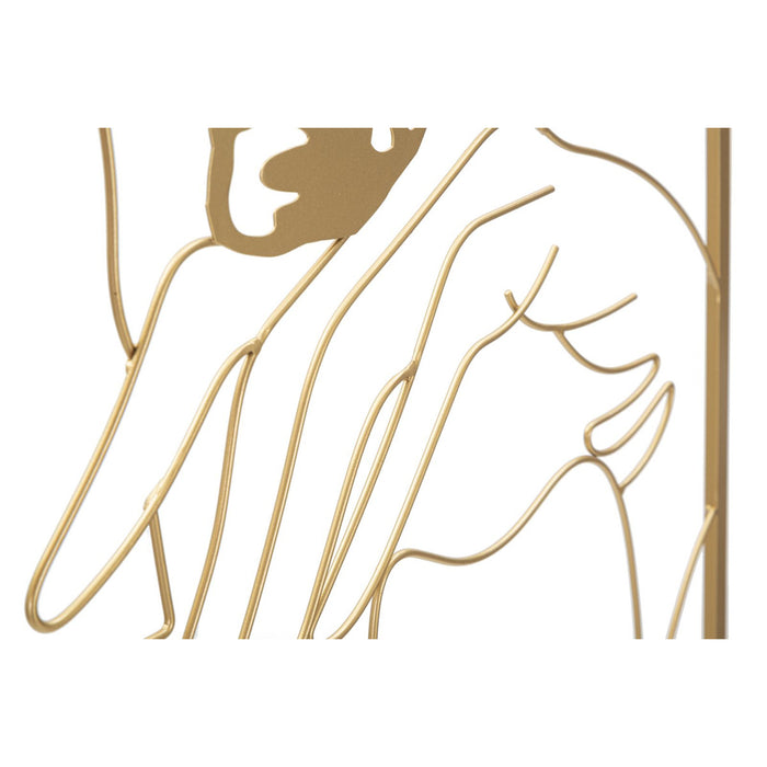 Decorazione in Metallo Mani, Oro, Metallo, 60x1x80 cm, Seven Design