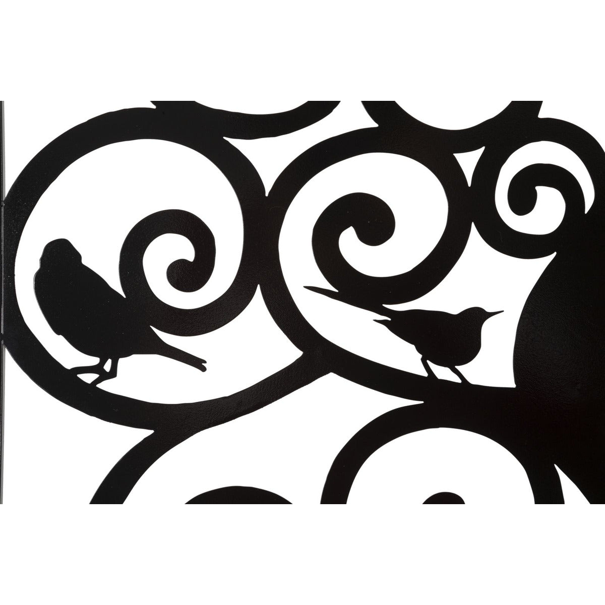 Decorazione in Metallo Albero 2, Nero, Metallo, 70x1x70 cm, Seven Design