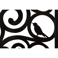 Decorazione in Metallo Albero 2, Nero, Metallo, 70x1x70 cm, Seven Design