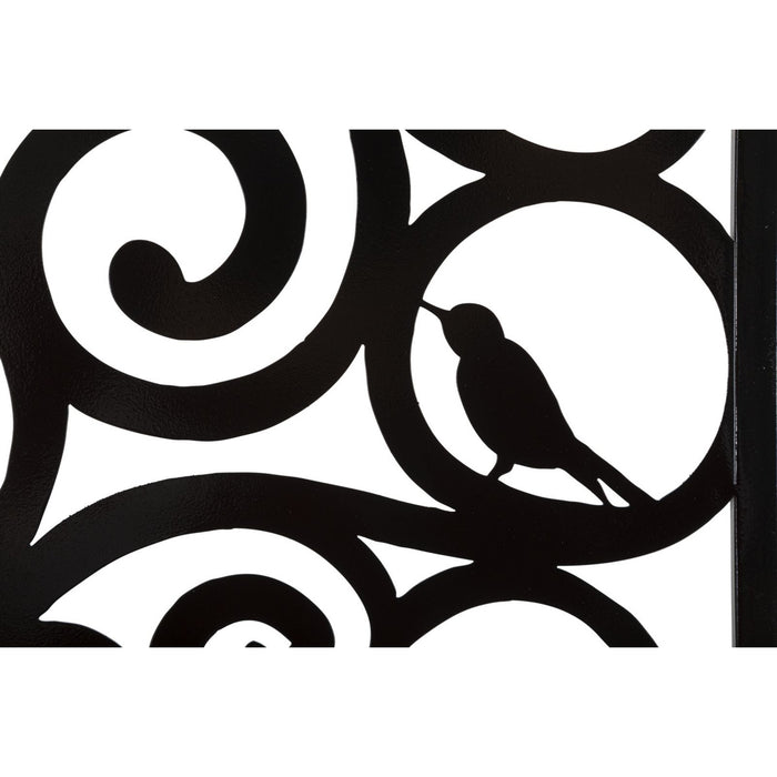 Decorazione in Metallo Albero 2, Nero, Metallo, 70x1x70 cm, Seven Design