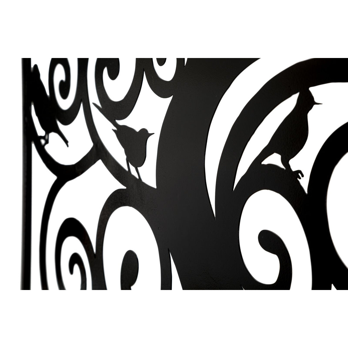 Decorazione in Metallo Albero 2, Nero, Metallo, 70x1x70 cm, Seven Design