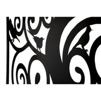 Decorazione in Metallo Albero 2, Nero, Metallo, 70x1x70 cm, Seven Design