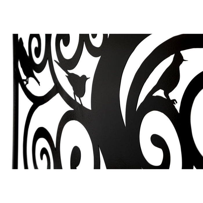 Decorazione in Metallo Albero 2, Nero, Metallo, 70x1x70 cm, Seven Design
