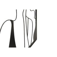 Decorazione in Metallo Viso 3, Nero, Metallo, 60x1x80 cm, Seven Design