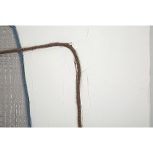 Stampa su Tela Geometrico 24, Multicolore, Legno, 80x2,8x100 cm, Seven Design