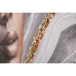 Stampa su Tela Africa 15, Multicolore, Legno, 100x3x100 cm, Seven Design