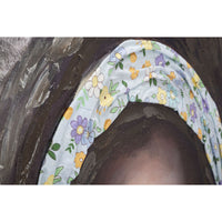 Stampa su Tela Africa 16, Multicolore, Legno, 100x3x100 cm, Seven Design