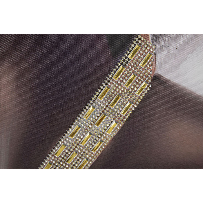 Stampa su Tela Africa 16, Multicolore, Legno, 100x3x100 cm, Seven Design