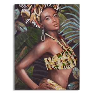 Stampa su Tela Brasile, Multicolore, Legno, 90x3x120 cm, Seven Design