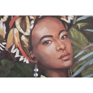 Stampa su Tela Brasile, Multicolore, Legno, 90x3x120 cm, Seven Design